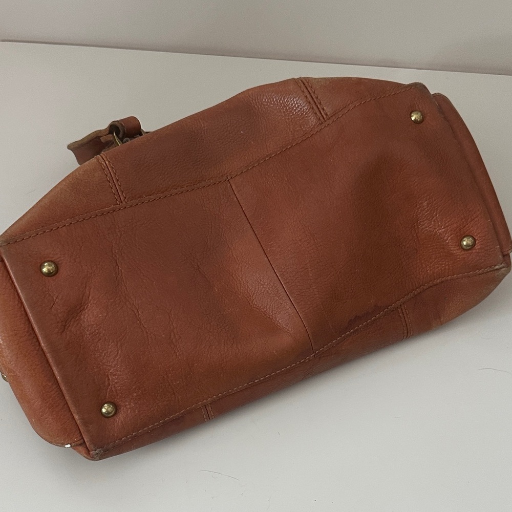 Madewell • Brown Leather Satchel Handbag - Picture 8 of 12